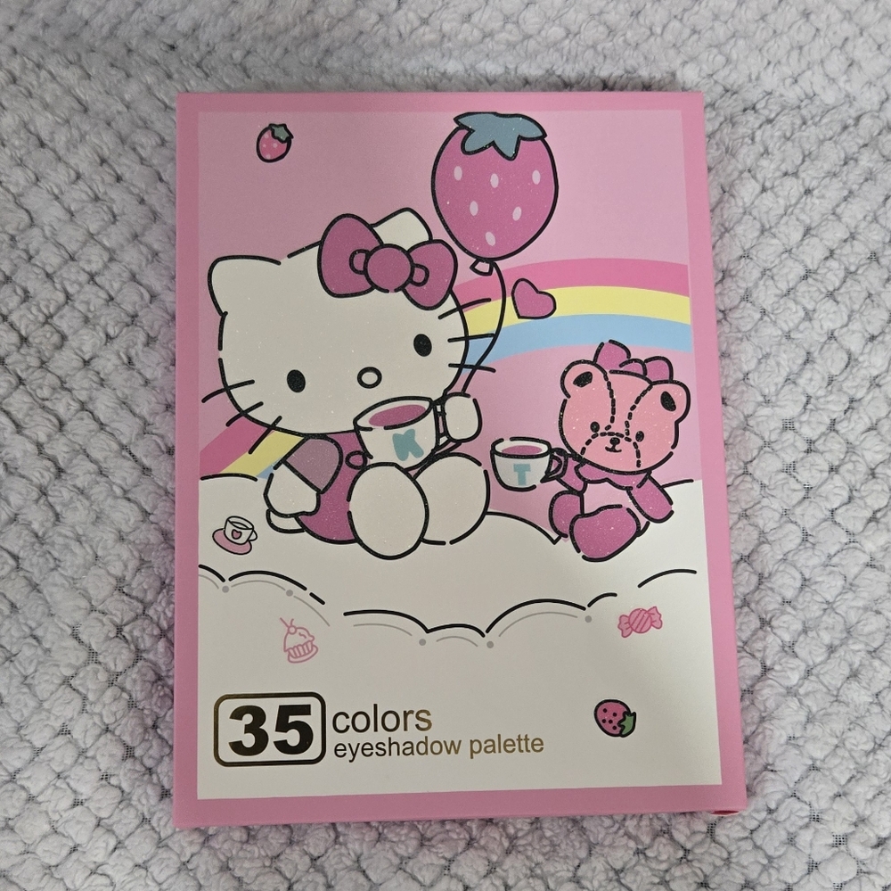 Hello Kitty 35 Colors Eyeshadow Palette- Pink And Whitte - Picture 3 of 3